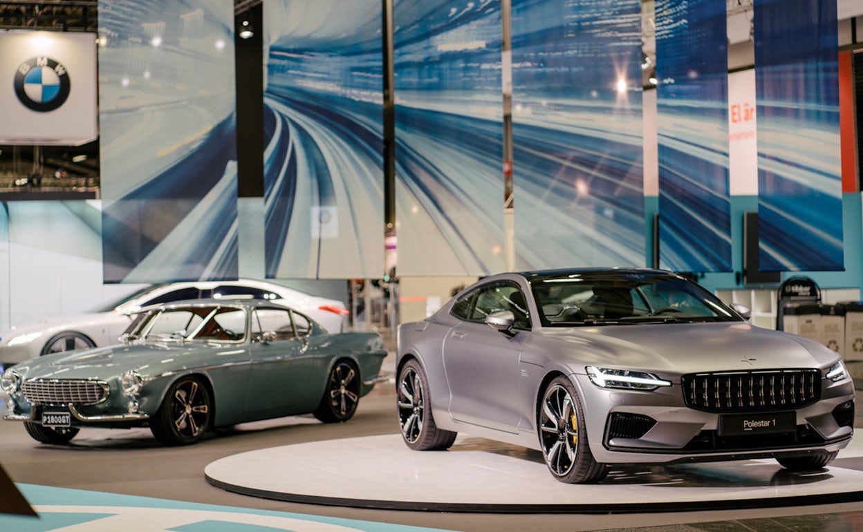 A Polestar 1 on display at Ecar expo 2019