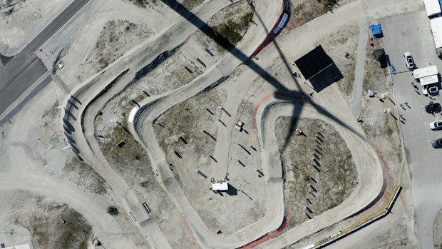 Het grindcircuit van de Gotland Ring.