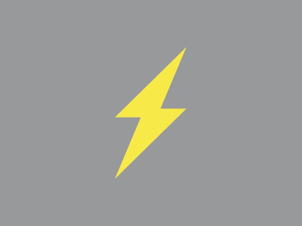 Graphic illustration of lightning flash