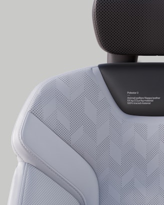 Interior seat in light grey