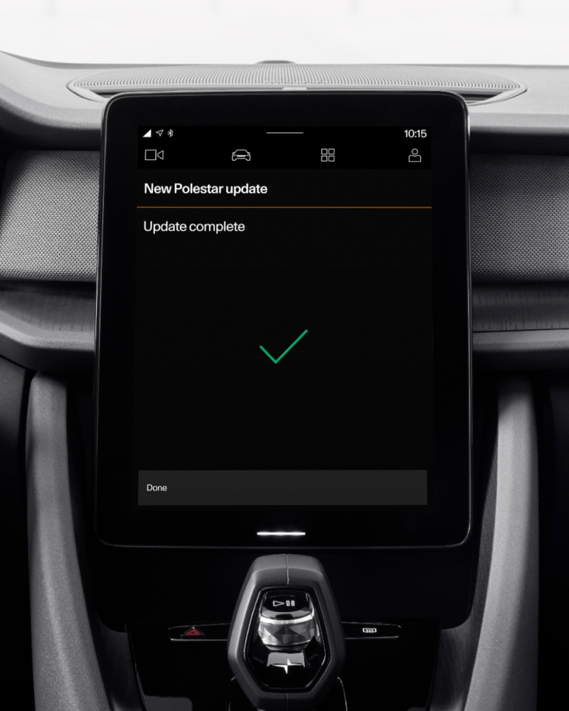 Driver display showing software that automatically ensures there is always the latest version downloaded and installed