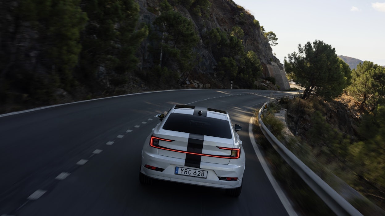 Polestar 2 BST edition 270 on the A-397