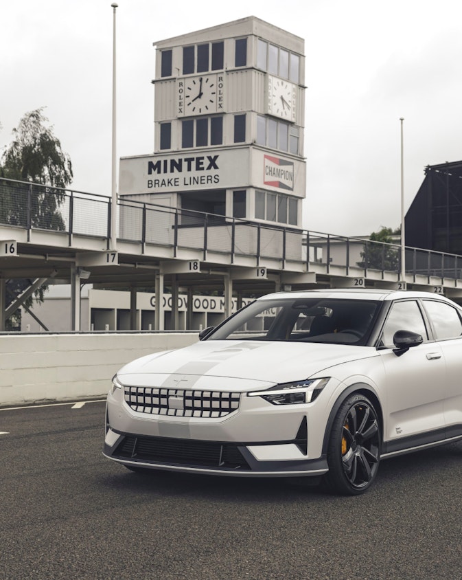 Polestar BST positioning on a race track