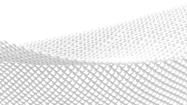 A light grey four on white background
