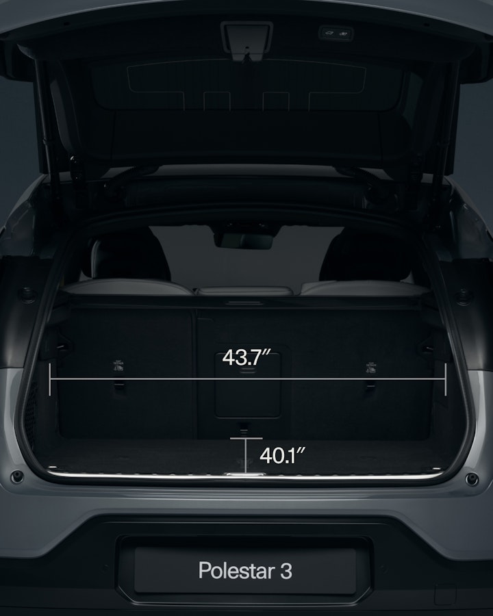 The total volume behind the rear seats from floor to ceiling is 484 litres. 