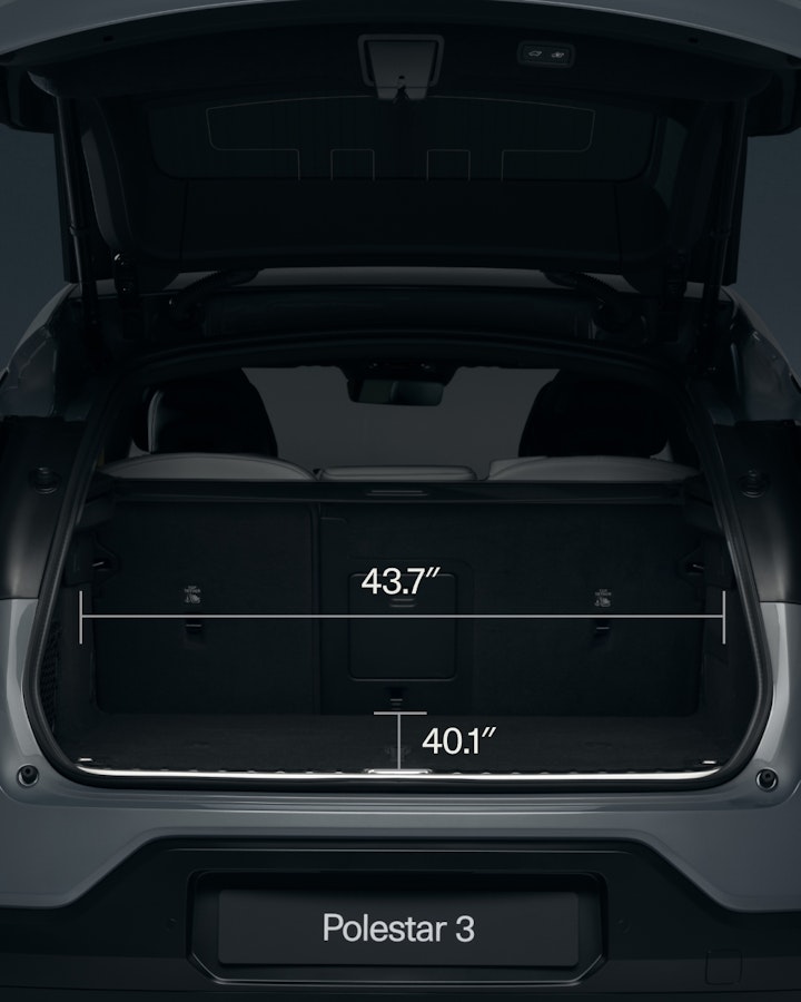 The total volume behind the rear seats from floor to ceiling is 484 litres.
