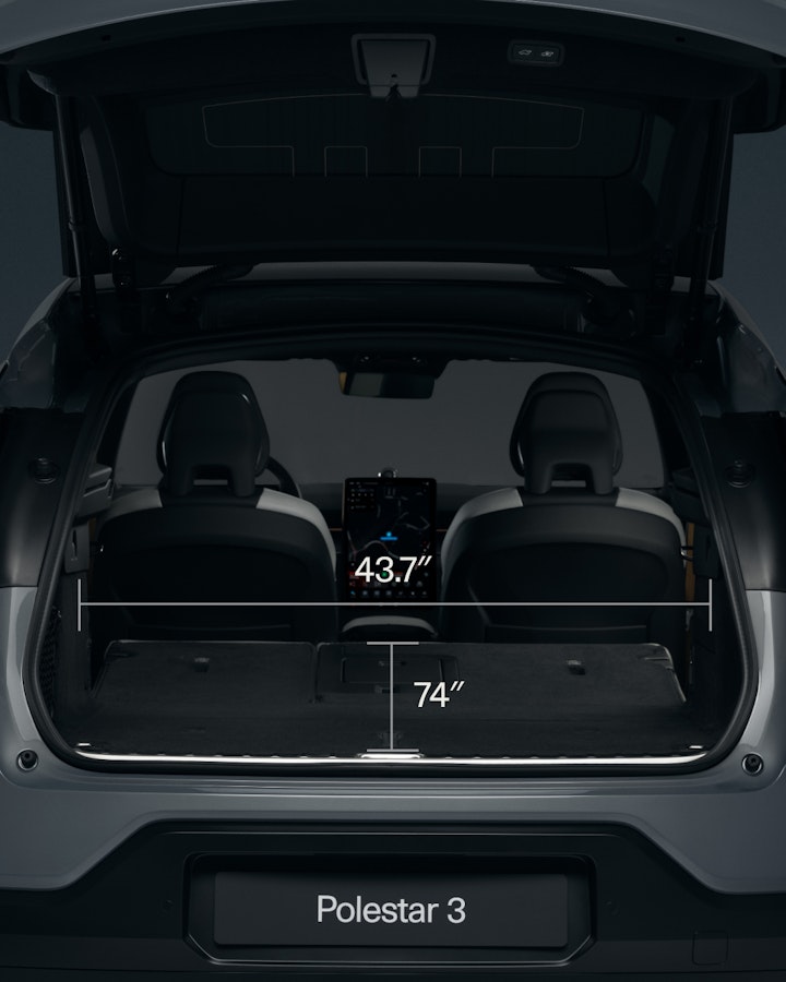 The total volume behind the front seats from floor to ceiling with rear seats down is 891 liters. 