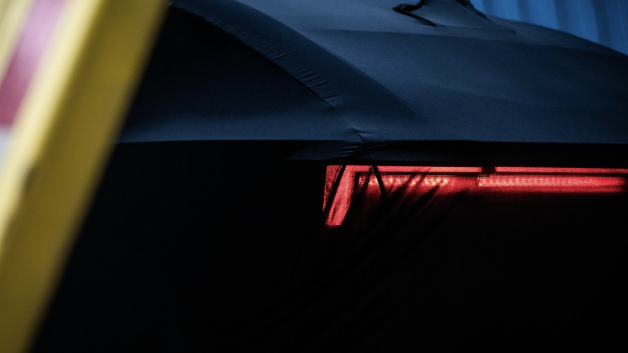 A veiled Polestar 4.