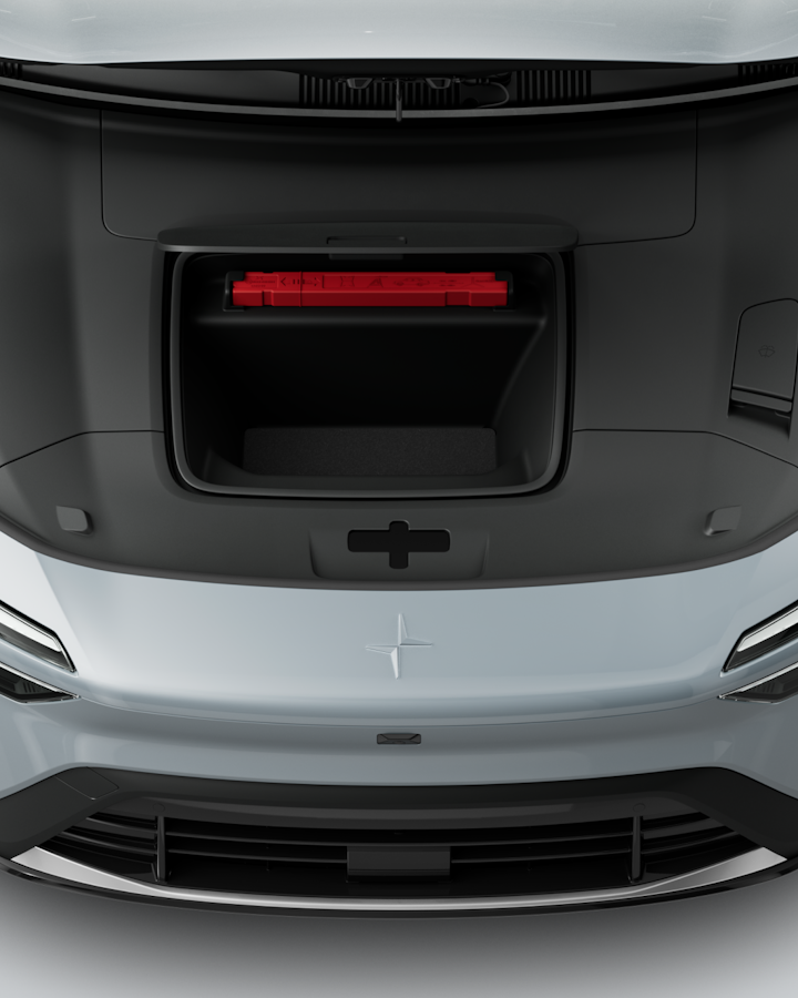 The front compartment of Polestar 4