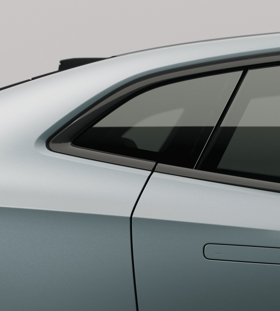 Rear window on Polestar 4