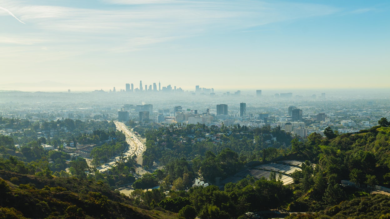 Los Angeles skyline.