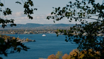 Oslo fjord from a distance.