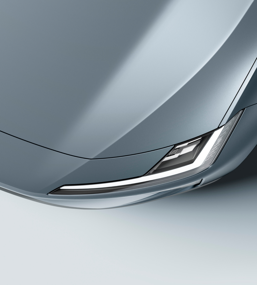 Polestar 4 Pixel LED headlights​ close up view