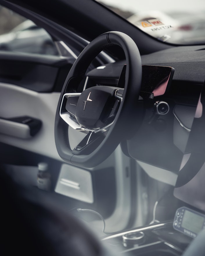 Polestar 3 steering wheel.