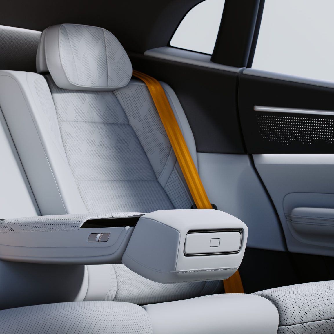 Polestar 4 interior material electric reclining