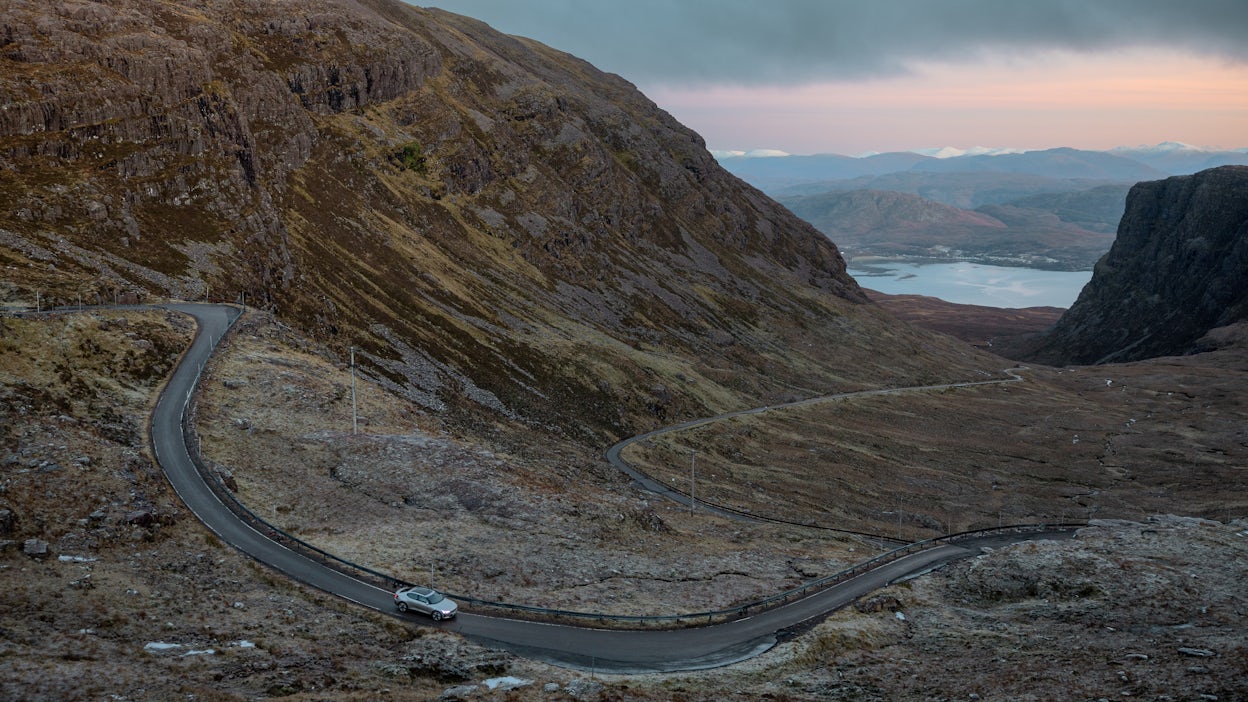 Polestar 2 MY24 on Applecross pass.