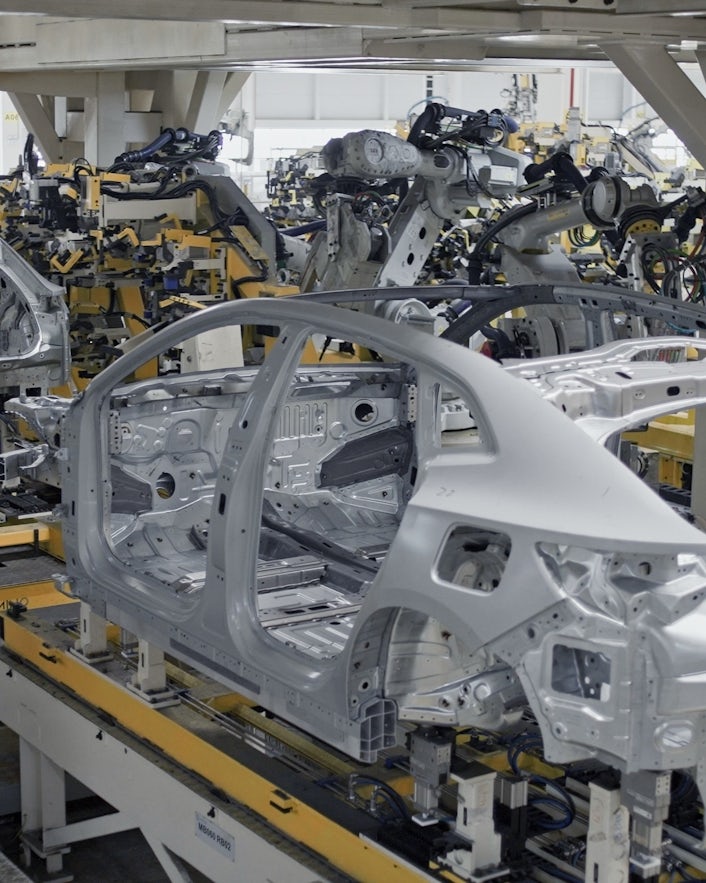 Polestar 4 on production line in Hangzhou Bay factory