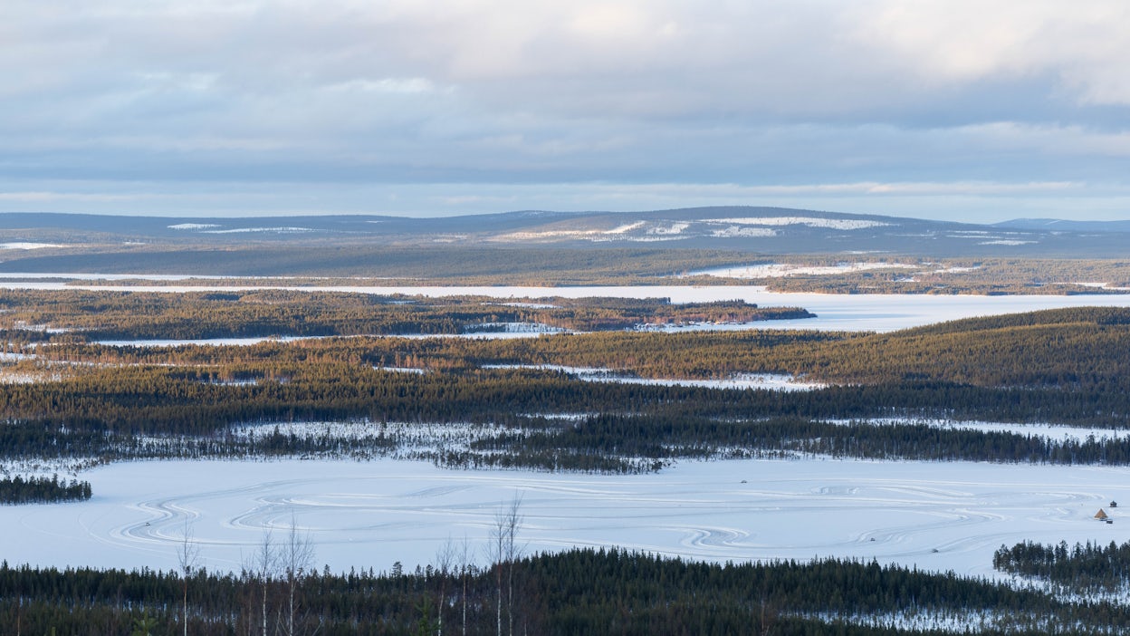 A view over the Polestar Arctic Driving Experience track