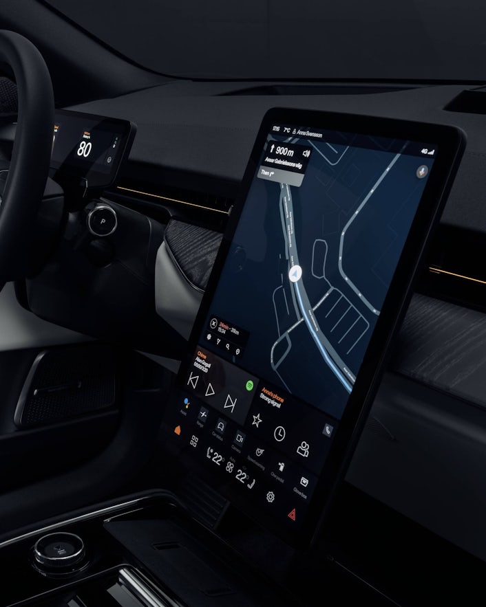 Polestar 3 infotainment screen