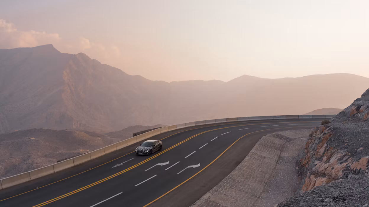 Polestar 5 hitting the twisty roads of Jebel Jais