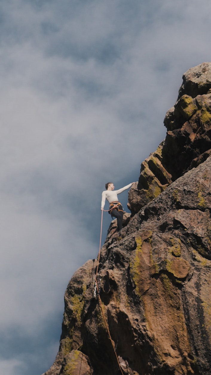 Margo Hayes reaching the summit.