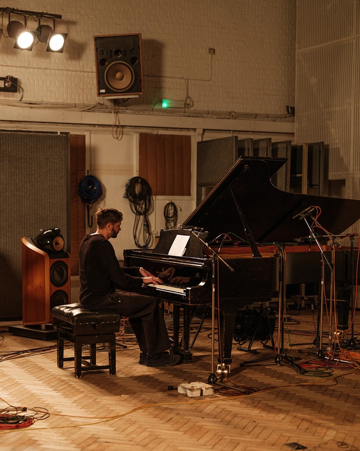 Man sitting at a piano