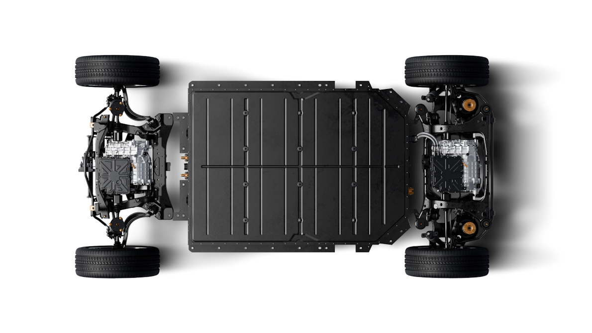 Polestar 4’s battery pack with the all-wheel drivetrain configuration.