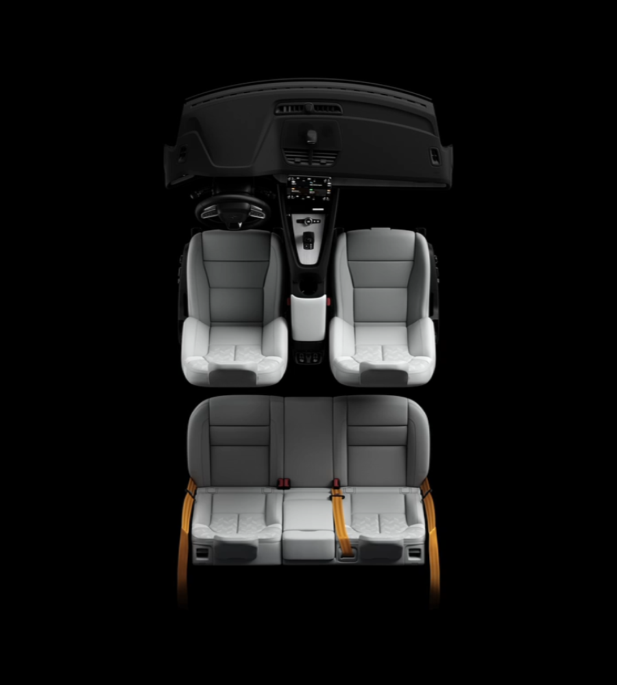 A close up view of the speakers included with the Bowers & Wilkins audio system for Polestar 2.