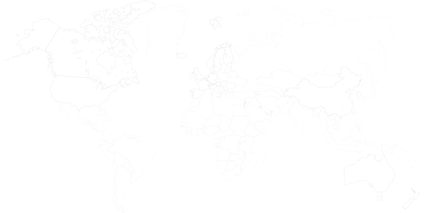 World map where countries where Polestar are present are highlighted in light grey