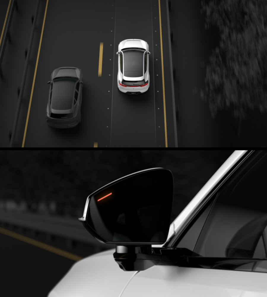 Polestar 3’s Blind Spot Information System.