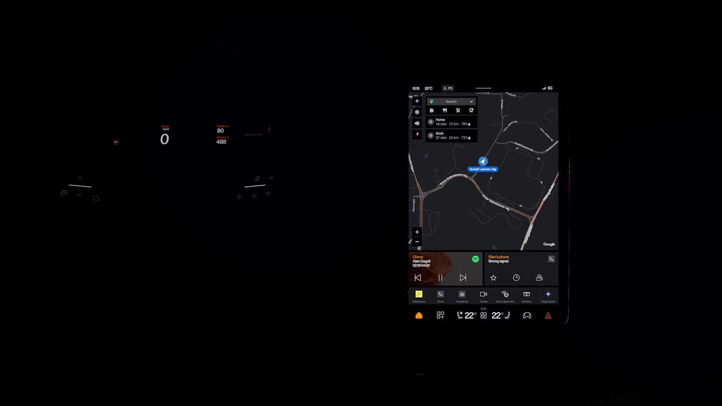 Polestar 3’s infotainment system