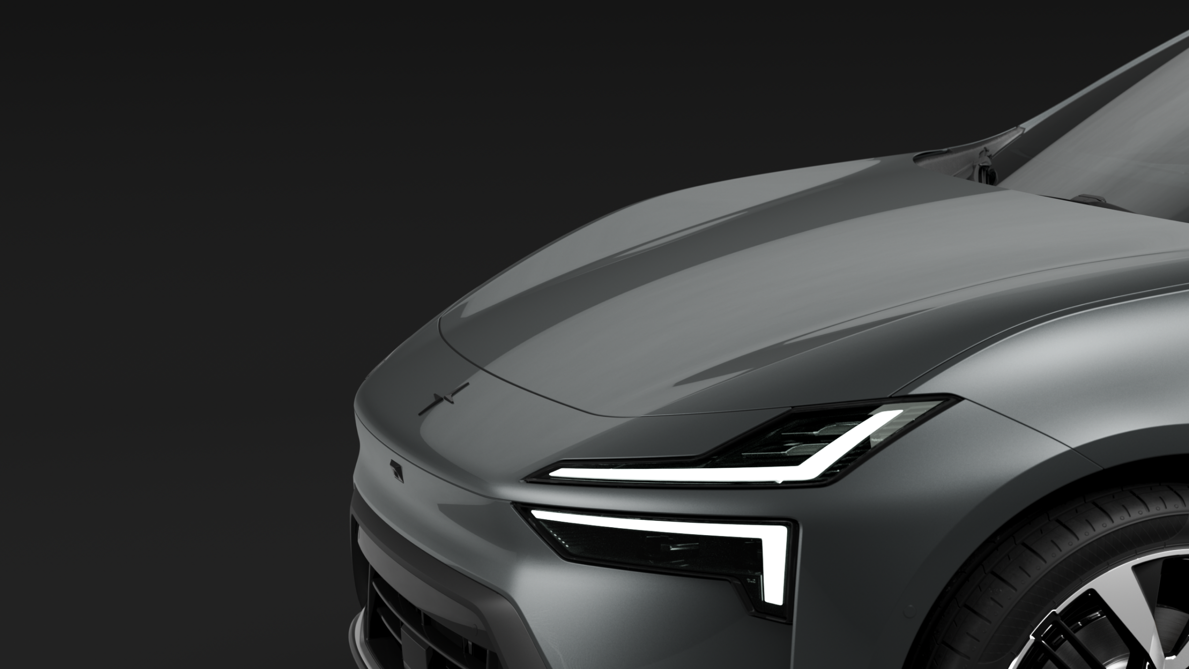 Polestar 4 coupé's aerodynamic properties on display