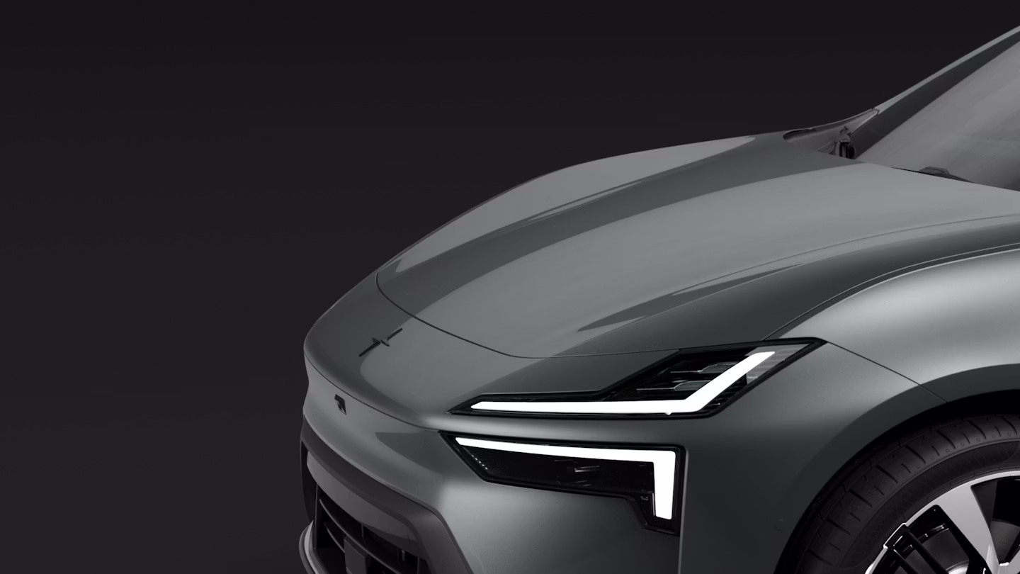 Polestar 4 coupé's aerodynamic properties on display