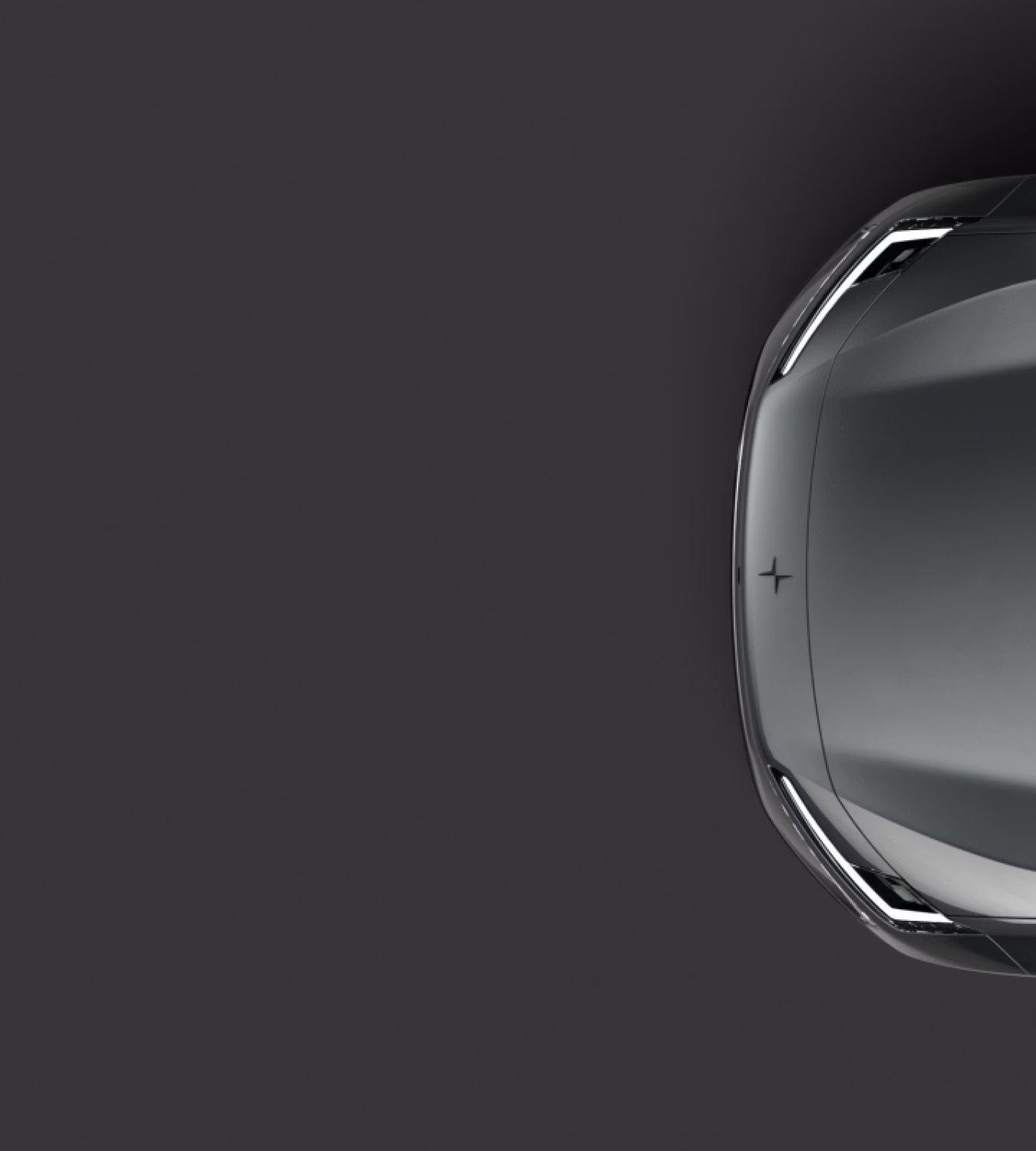 Air flowing into Polestar 4 coupé’s air filtration system which is filtering unwanted air particles.