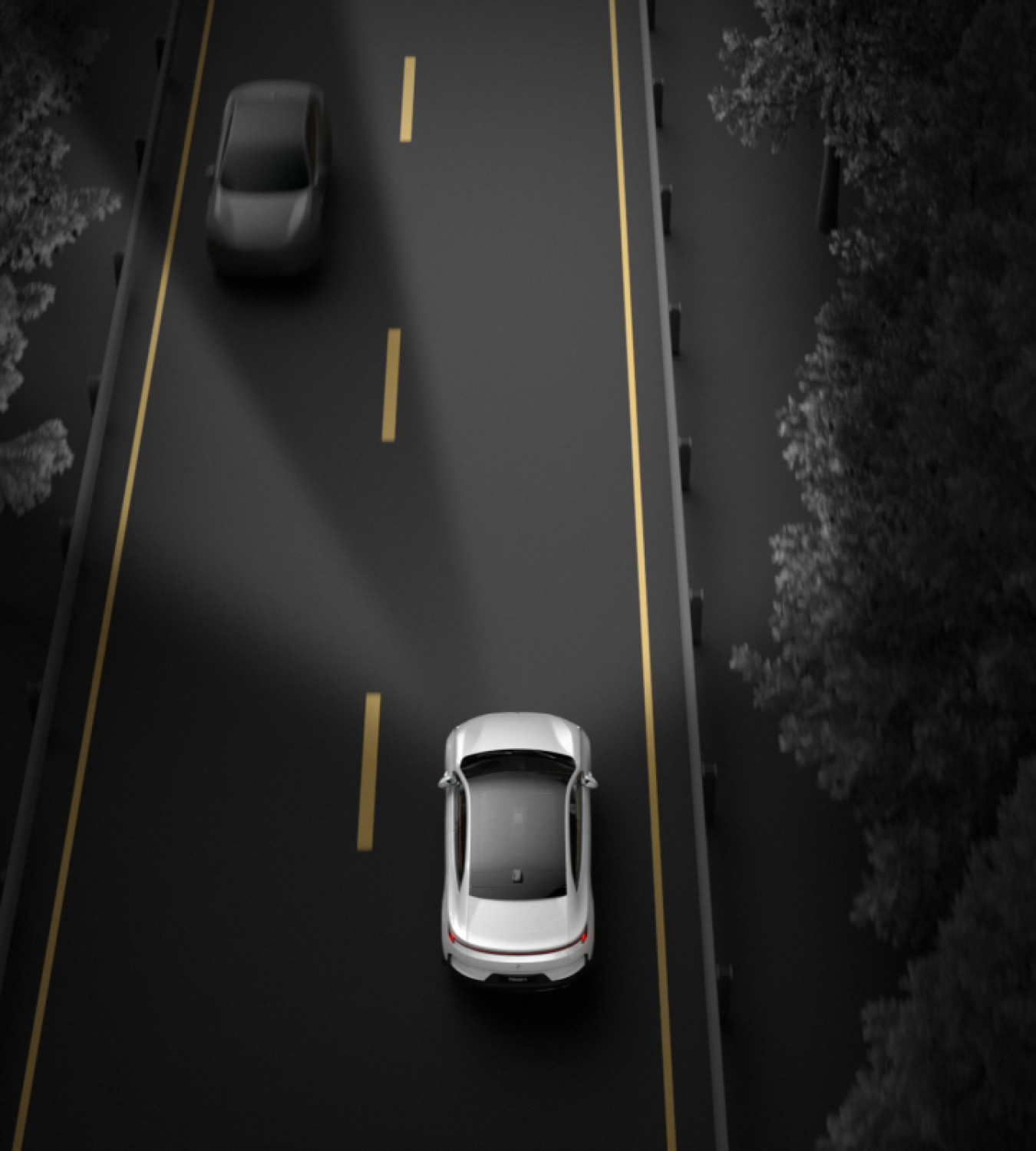 Polestar 4 coupé smartly illuminates with the Pixel LED headlights