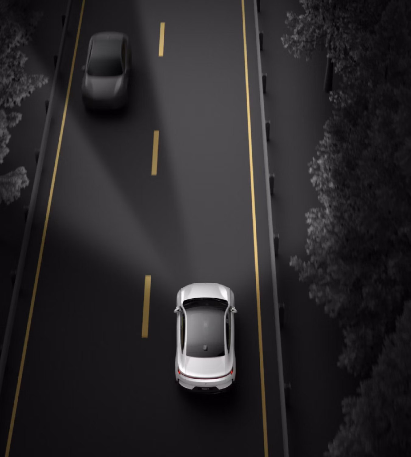 Polestar 4 coupé smartly illuminates with the Pixel LED headlights