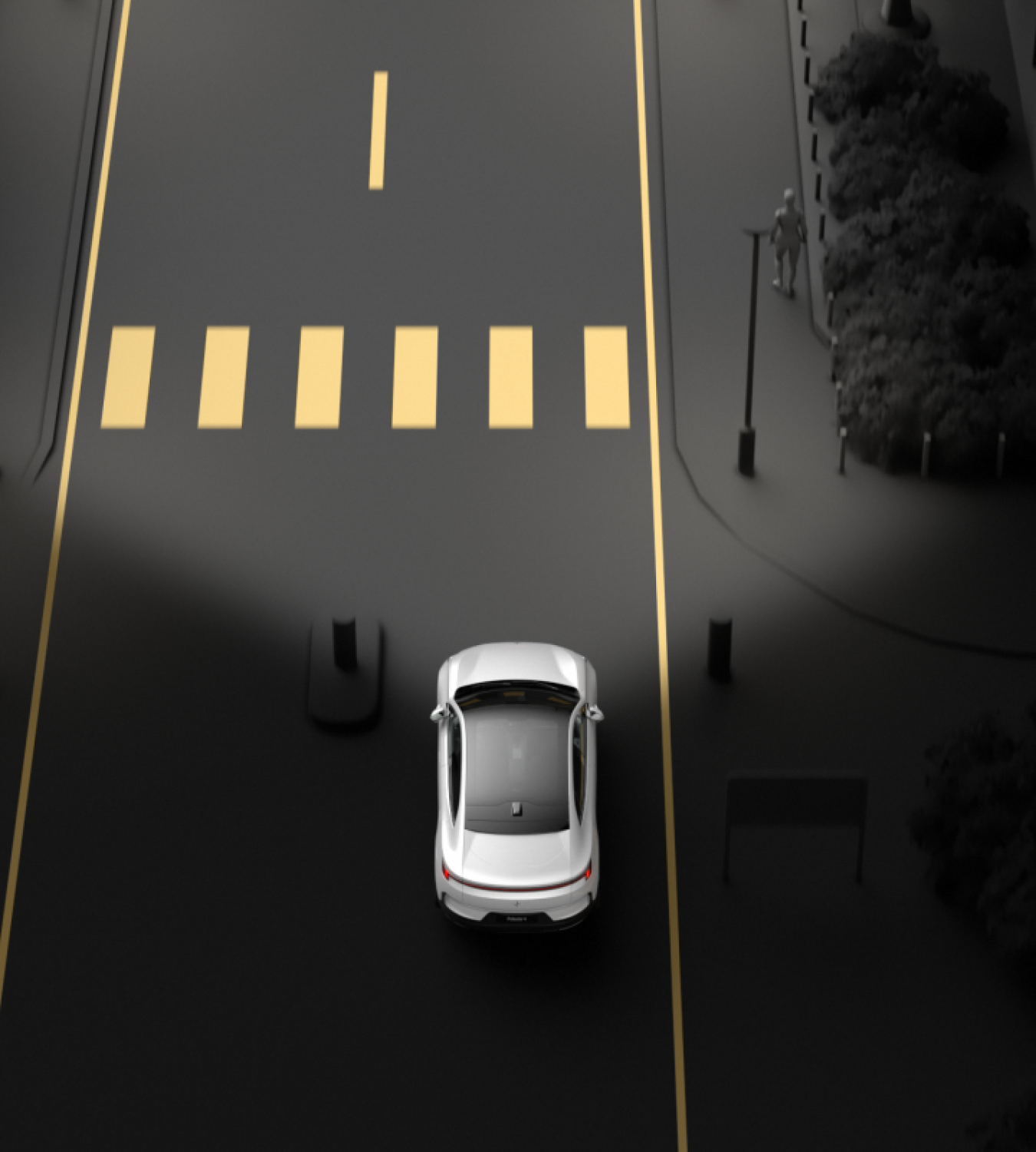 Polestar 4 coupé ambient adaptation