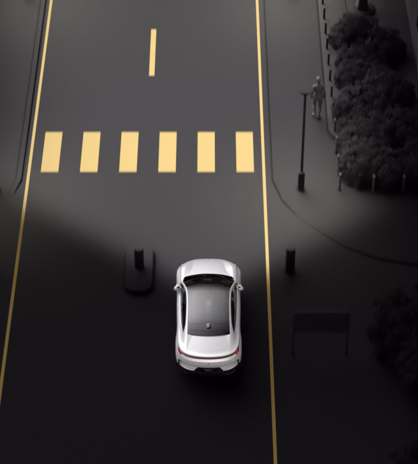 Polestar 4 coupé ambient adaptation