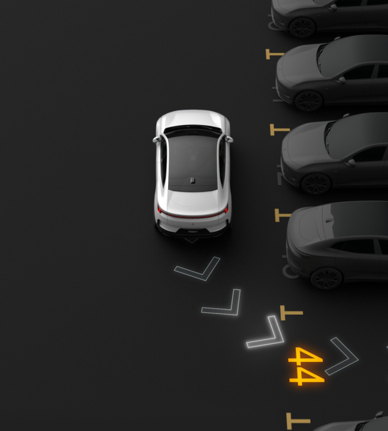Polestar 4 coupé Park Assist Pilot