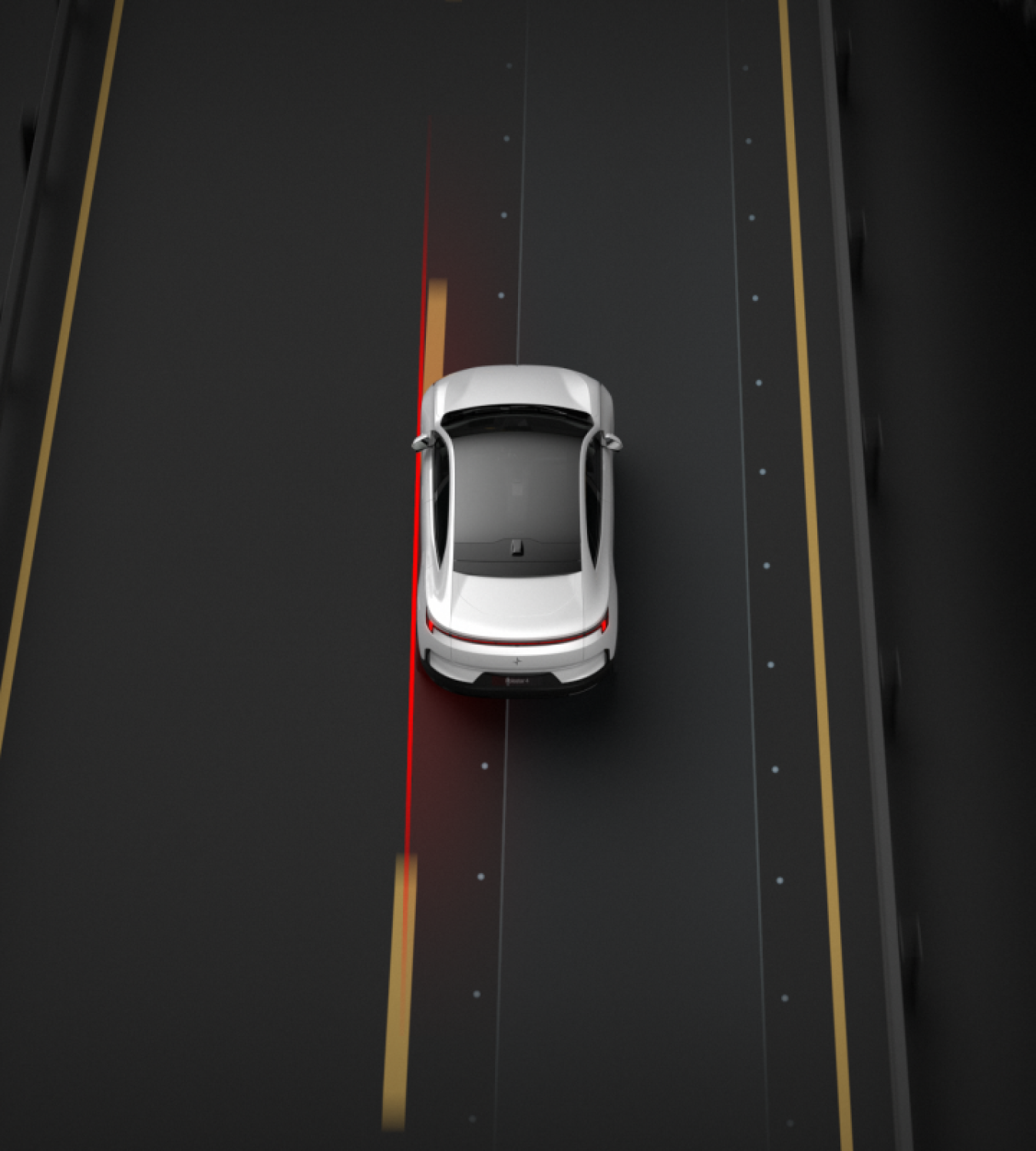 Polestar 4 coupé manoeuvres safely using Oncoming Lane Mitigation