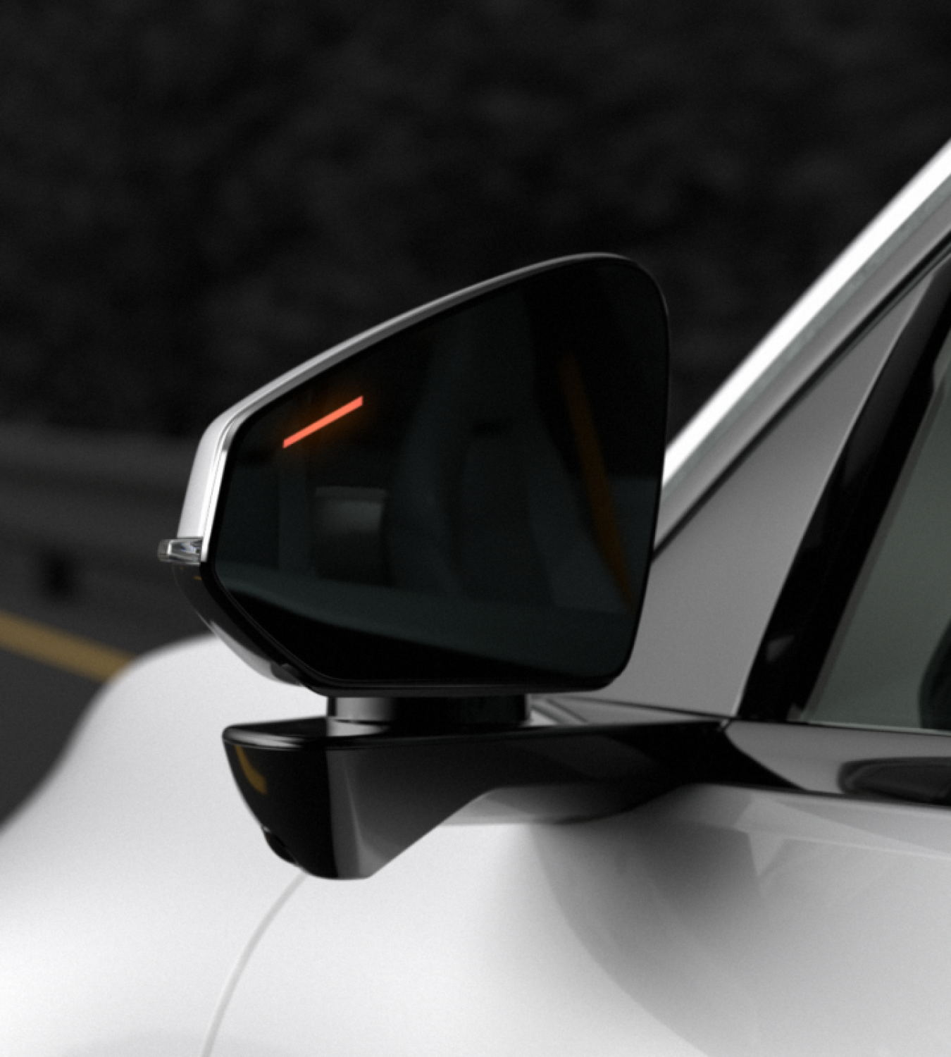 Polestar 4 coupé uses the Blind Spot Information System to stay safe