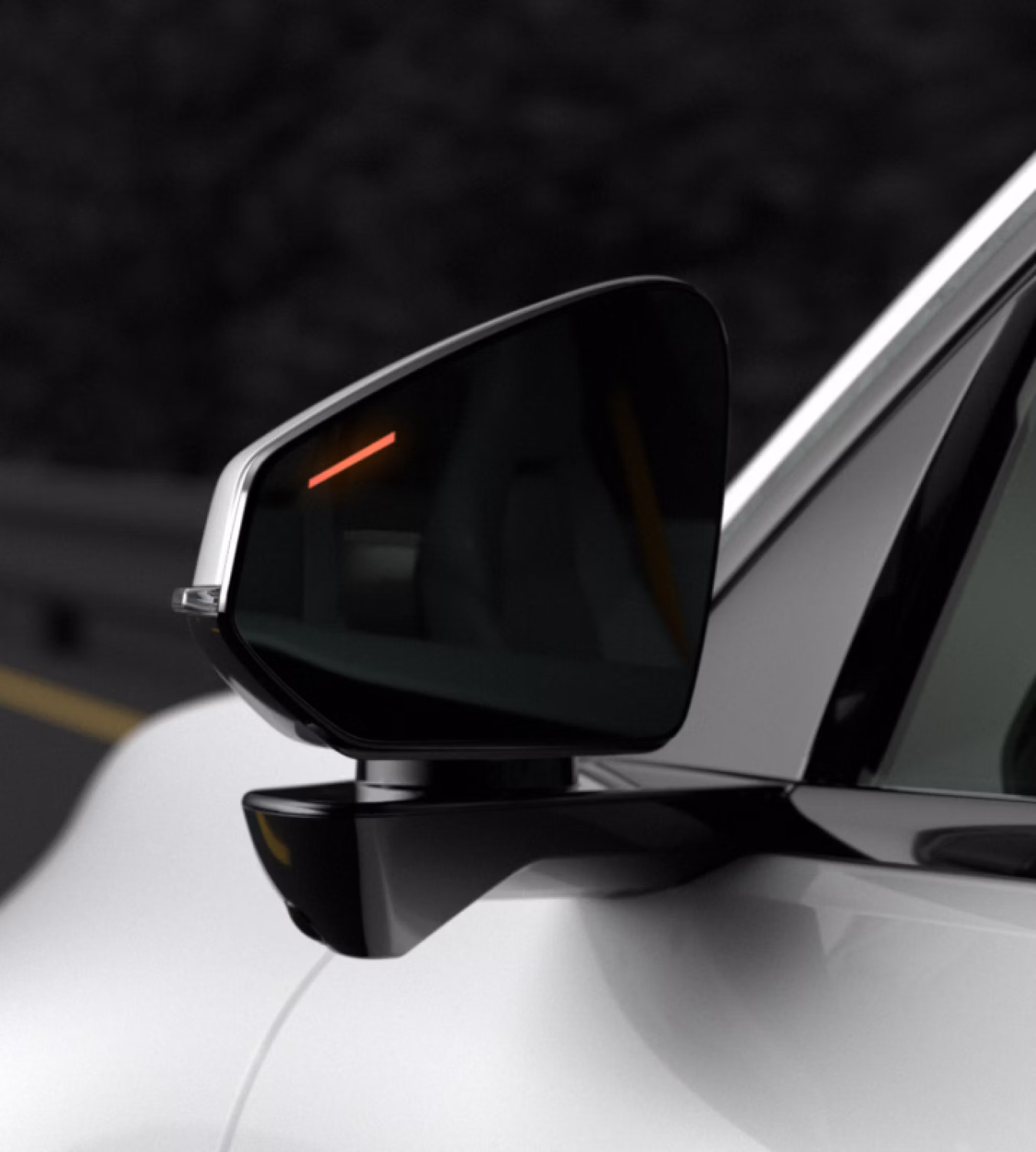 Polestar 4 coupé uses the Blind Spot Information System to stay safe