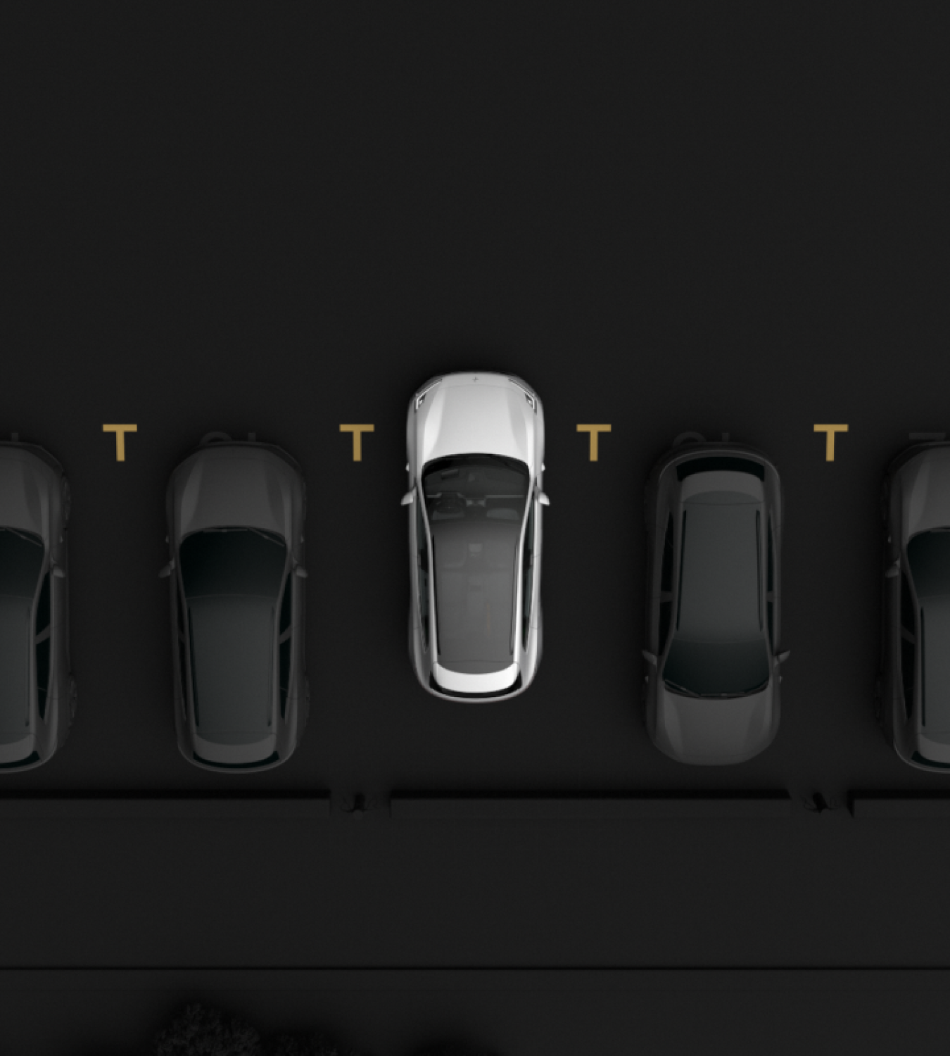 Polestar 4 SUV parking with help via the 360-degree camera and 3D camera view of its surroundings.