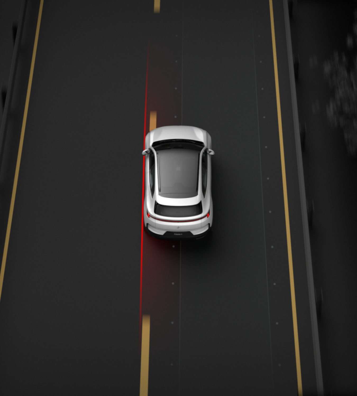 Polestar 4 SUV manoeuvres safely using Oncoming Lane Mitigation