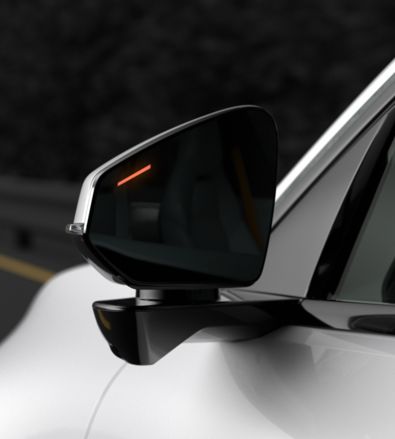 Polestar 4 SUV uses the Blind Spot Information System to stay safe